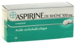 Aspirine du Rhone 500mg Boite de 50 Comprimés à Avaler