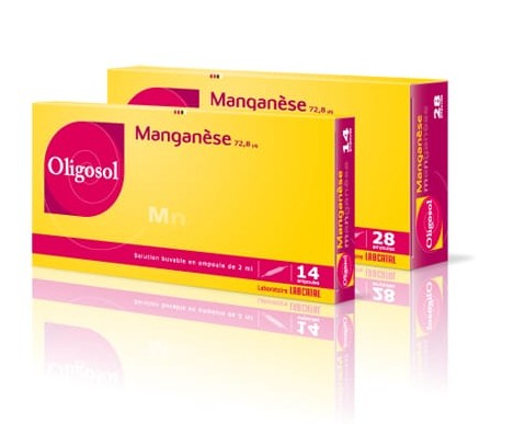 Magnesium & Oligo-Elements: Oligosol Manganese (Mn) 28 Ampoules