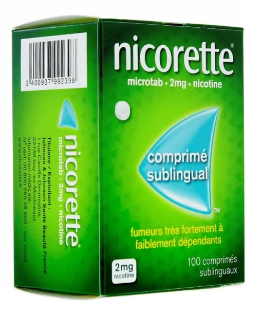 Nicorette Microtab 2mg 100 Comprimés Sublinguaux
