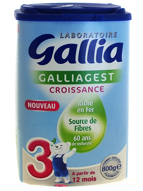 Laits De Croissance Gallia Galliagest 3 Croissance Poudre Lait 800g