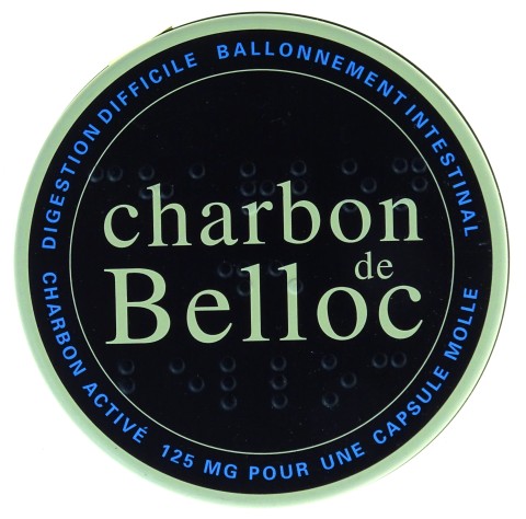 CHARBON DE BELLOC 125 mg, boîte métallique de 36 capsules molles