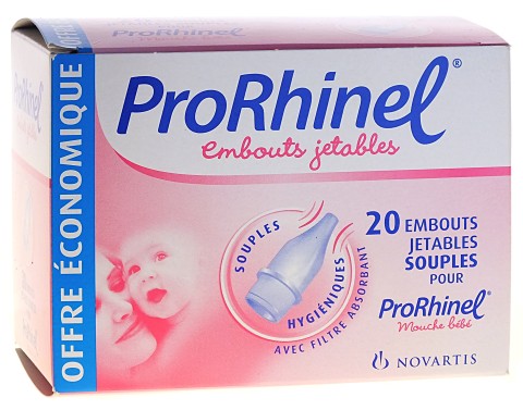 Novartis ProRhinel Embouts jetables souples pour mouche-bébé x 20
