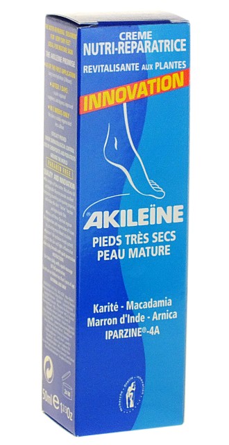 Akileine crème pieds très secs nutri réparatrice 50ml