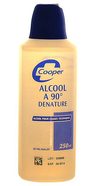 Cooper Alcool à 90 Dénaturé 250ml - Paraphamadirect