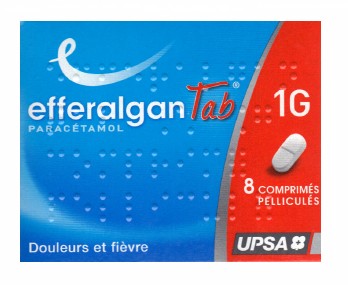 Anti Douleur Mal De Tete Efferalgan Tab 1g 8 Comprimes