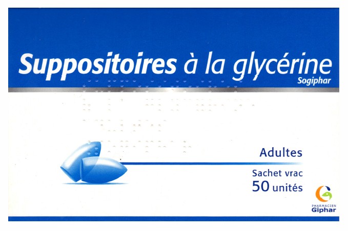 Constipation Transit Giphar Suppositoires A La Glycerine Adultes Boite De 50