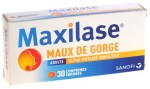 Maxilase Maux de Gorge 30 Comprimés