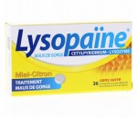 Lysopaine Sans Sucre Miel Citron