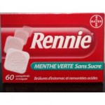 Rennie Menthe Verte Sans Sucre 60 Comprimés à Croquer