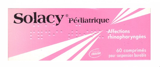 Traitements Rhume : Solacy Pediatrique 60 Comprimés